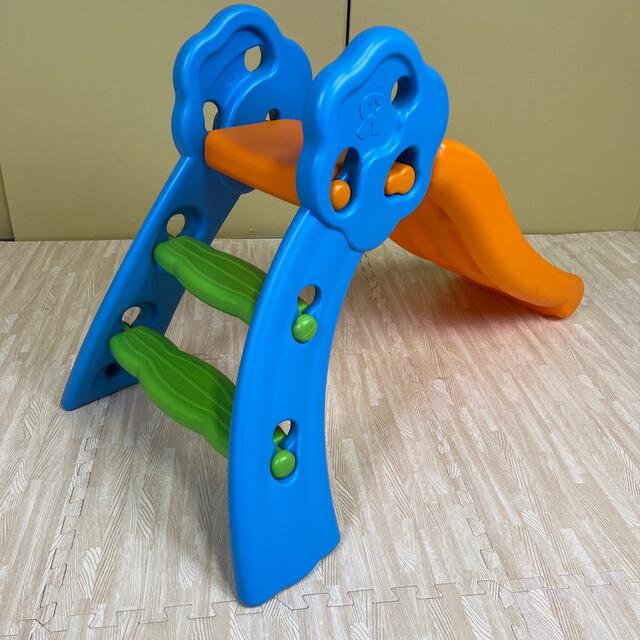 室内使用品 ☆美品☆ 小さな滑り台 折り畳み 分解可能 オレンジブルーグリーン 4