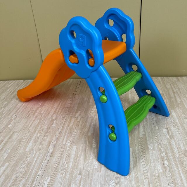室内使用品　☆美品☆　小さな滑り台　折り畳み　分解可能　オレンジブルーグリーン 5
