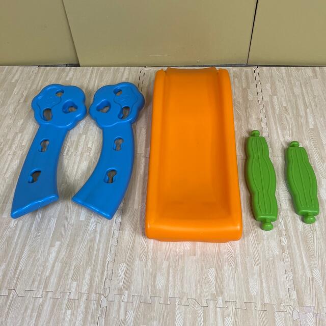 室内使用品 ☆美品☆ 小さな滑り台 折り畳み 分解可能 オレンジブルーグリーン 7