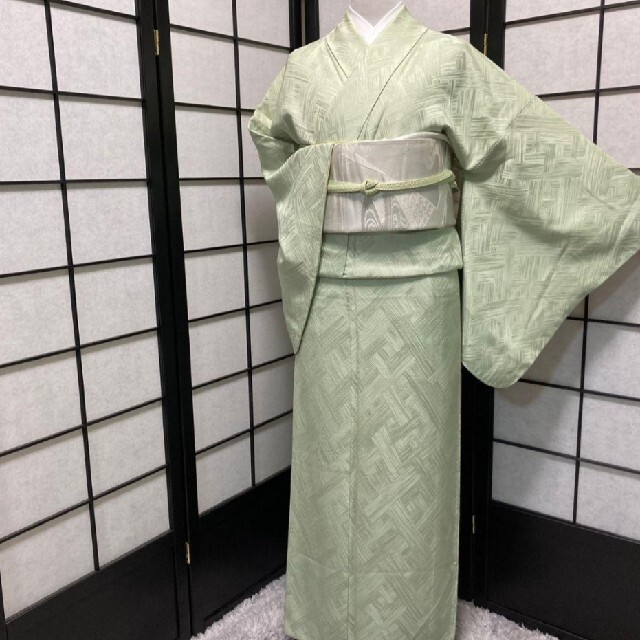 正絹一つ紋付け下げ