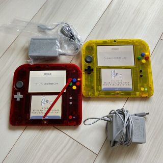 ニンテンドー2DS(ニンテンドー2DS)のニンテンドー 2DS 本体  クリア レッド  イエロー 赤 黄色(携帯用ゲーム機本体)