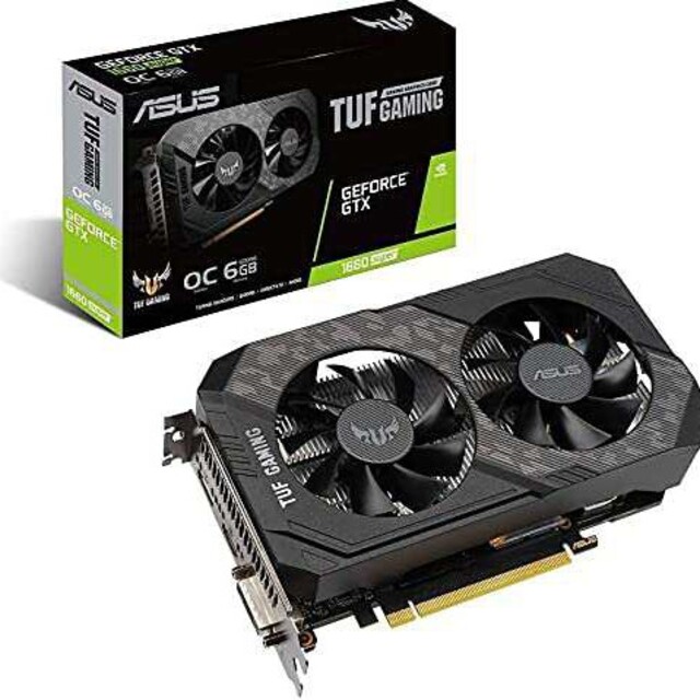 ASUS NVIDIA GeForce GTX 1660 SUPER 搭載 デュ