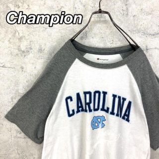 チャンピオン(Champion)の希少 90s チャンピオン Tシャツ カレッジロゴ バイカラー(Tシャツ/カットソー(半袖/袖なし))