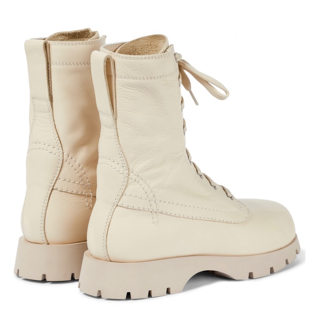 jil sander ジルサンダー ブーツ レースアップ アイボリー ホワイト-