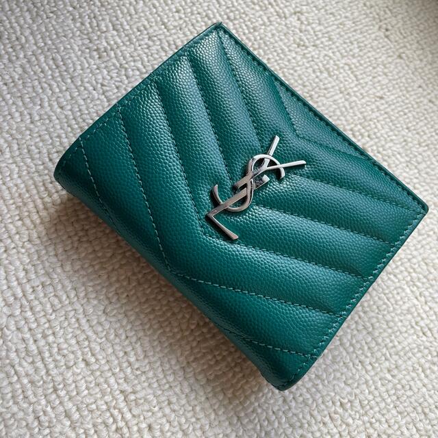 ✨ほぼ未使用✨Saint Laurent コインケース　クロコ　ミニ財布　希少