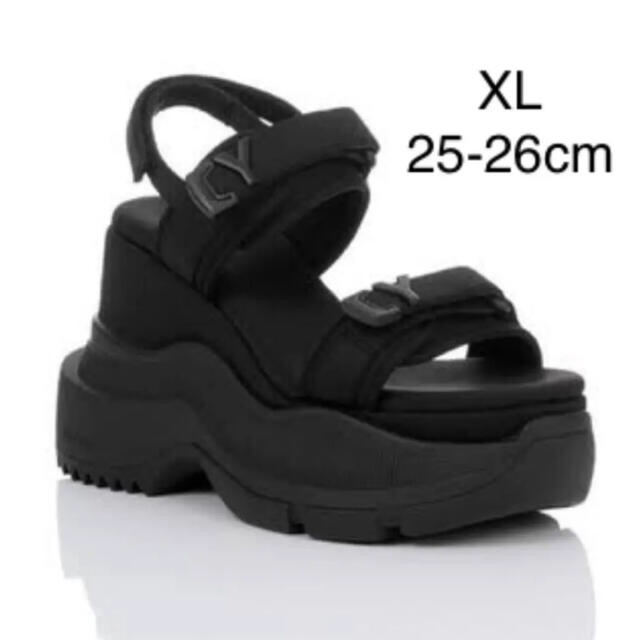 YELLO TOKYO BLACK DOUBLE SNEAKER SANDAL