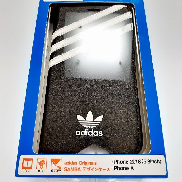 adidas(アディダス)の♦ 新品 アディダス iPhone XS X スマホケース ブラック  スマホ/家電/カメラのスマホアクセサリー(iPhoneケース)の商品写真