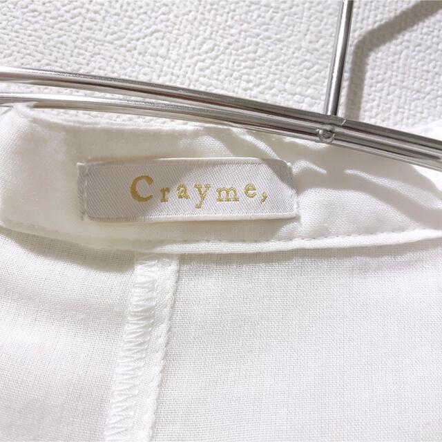 Crayme,(クレイミー)の専用♡【Crayme,】リボンブラウス♡ホワイト　菅野結衣 レディースのトップス(シャツ/ブラウス(長袖/七分))の商品写真