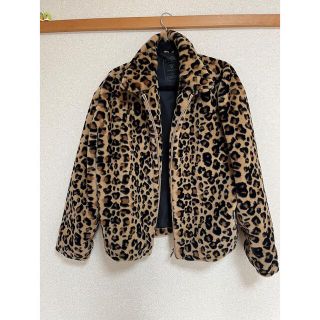 ゲス(GUESS)のguess atmos レオパード　ファー　ジャケット(ブルゾン)