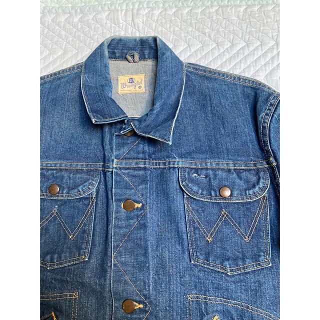 Wrangler(ラングラー)のVINTAGE  wrangler 124MJ BLUE  BELL メンズのジャケット/アウター(Gジャン/デニムジャケット)の商品写真