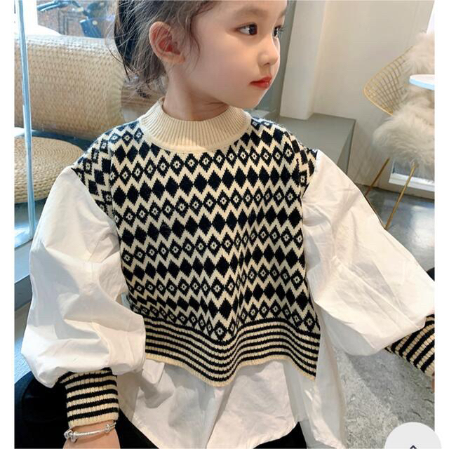 90 110 キッズ/ベビー/マタニティのキッズ服女の子用(90cm~)(ブラウス)の商品写真