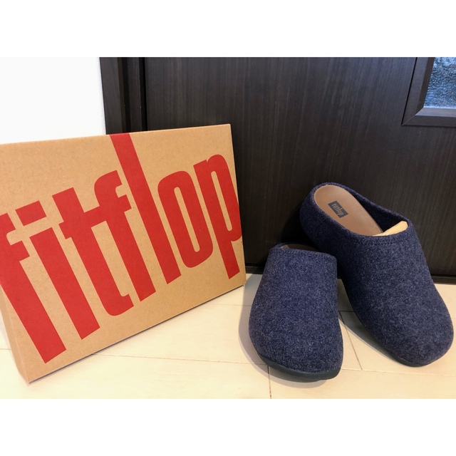 fitflop(フィットフロップ)のフィットフロップ  ／ シャビフェルト            スーパーネイビー  レディースの靴/シューズ(スリッポン/モカシン)の商品写真