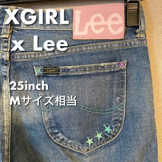 エックスガール(X-girl)のXGIRL Leeコラボ ボーイフレンドデニム 25inch Mサイズ相当(デニム/ジーンズ)