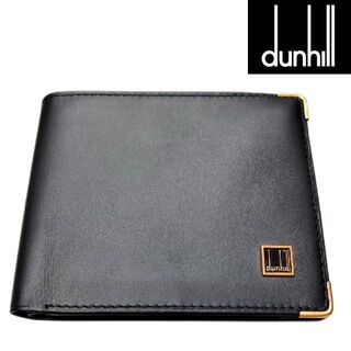 ダンヒル(Dunhill)の超美品　dunhill　ダンヒル　二つ折り財布　ブラック　WD3480A(折り財布)