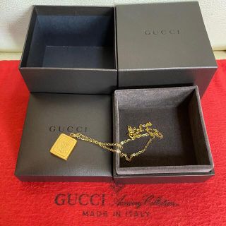 グッチ(Gucci)の箱付き　GUCCI オールド　グッチ クレスト　チャーム　ネックレス　ゴールド(ネックレス)