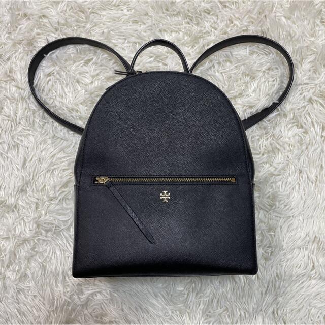 Tory Burch(トリーバーチ)のほぼ未使用♡TORY BURCH エマーソン バックパック ブラック レザー レディースのバッグ(リュック/バックパック)の商品写真