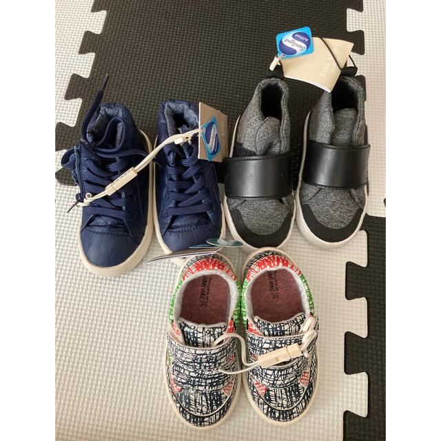 ZARA KIDS(ザラキッズ)の新品タグ付き  子供靴 3足まとめ売り ZARA キッズ/ベビー/マタニティのベビー靴/シューズ(~14cm)(スニーカー)の商品写真