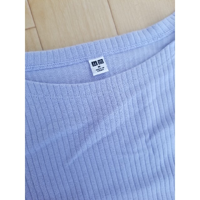 UNIQLO(ユニクロ)のユニクロ　リブ　トップス　ロンT レディースのトップス(カットソー(長袖/七分))の商品写真