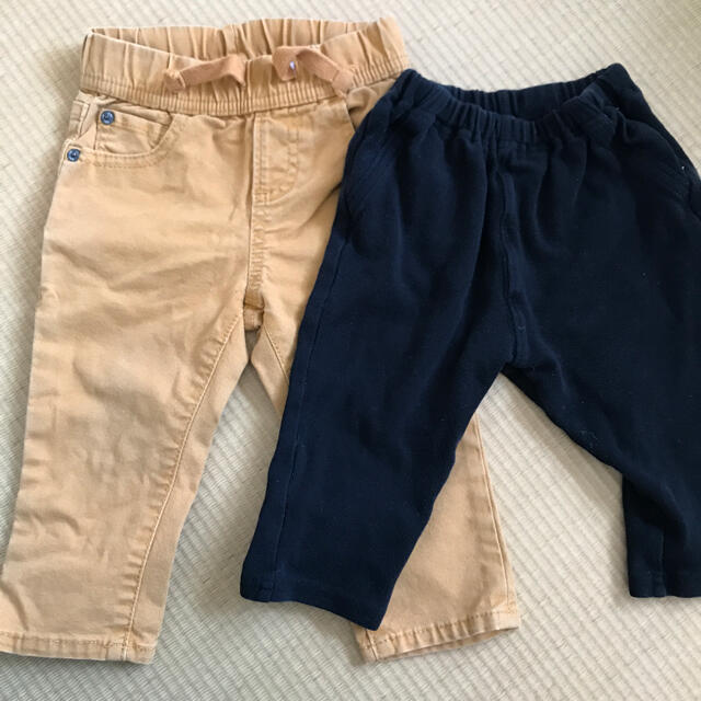 babyGAP(ベビーギャップ)のGAPデニム&無印良品スウェットパンツ キッズ/ベビー/マタニティのベビー服(~85cm)(パンツ)の商品写真