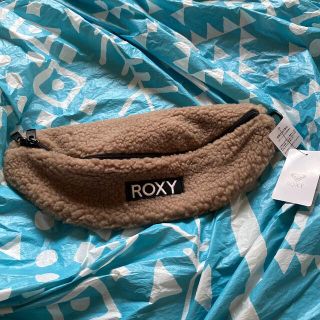 ロキシー(Roxy)のROXYボアウエストポーチベージュ(旅行用品)