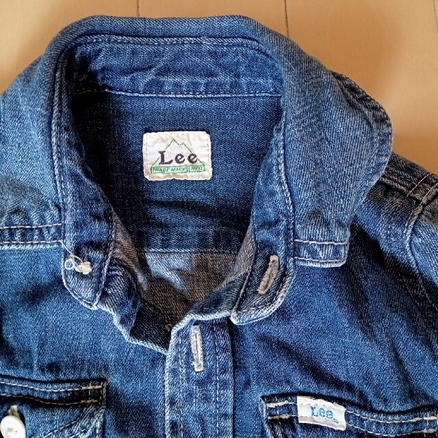 Lee(リー)の女子　デニム　シャツ　ワンピース　女子　サイズ110　Lee キッズ/ベビー/マタニティのキッズ服女の子用(90cm~)(ワンピース)の商品写真