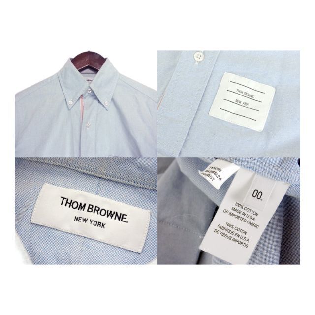ません THOM BROWNE - トムブラウンTHOM BROWNE■オックスフォードボタンダウンシャツの通販 by SeekeR|トムブラウンならラクマ をした