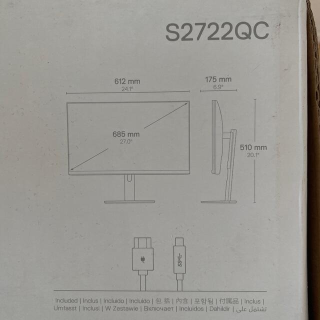 DELL(デル)のDELL S2722QC 4Kモニター スマホ/家電/カメラのPC/タブレット(ディスプレイ)の商品写真