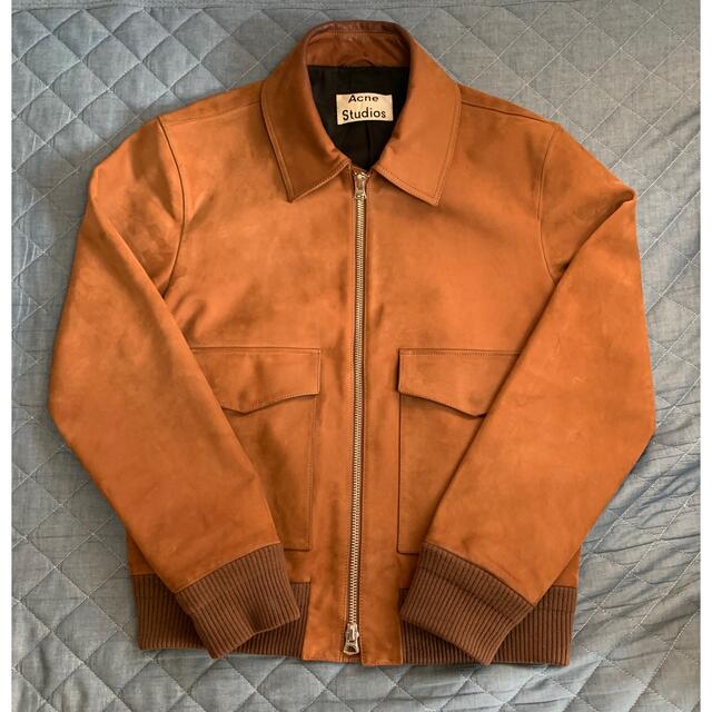 acne studios suede leather jacket lazlo