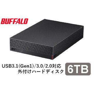 バッファロー(Buffalo)の【新品未開封】BUFFALO 外付けHDD 6TB HD-EDS6.0U3-BA(PC周辺機器)