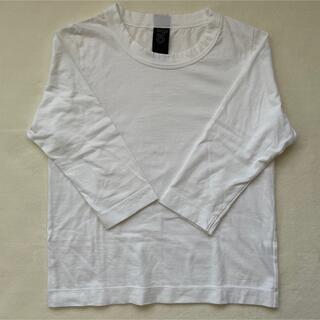 ホームスパン クルーネックTシャツ 七分袖 ホワイト(Tシャツ(長袖/七分))