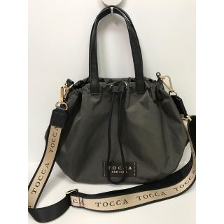 トッカ(TOCCA)のTocca  大人かわいい　CIELO 2WAY TOTE トートバッグ　カーキ(トートバッグ)