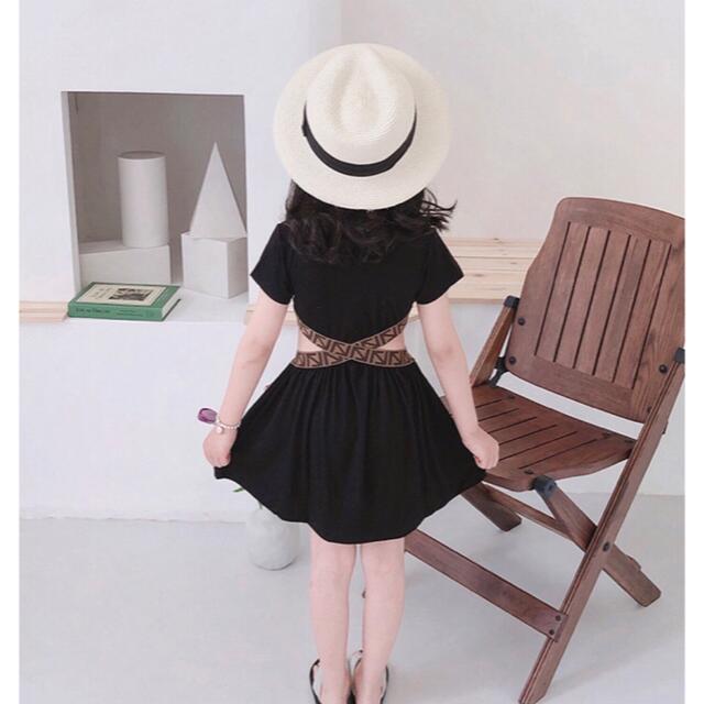 ウエスト見え　ワンピース　女の子　SALE キッズ/ベビー/マタニティのキッズ服女の子用(90cm~)(ワンピース)の商品写真