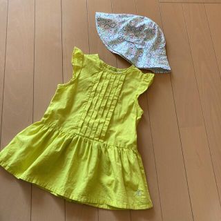 プチバトー(PETIT BATEAU)のプチバトー　ワンピース　帽子(ワンピース)