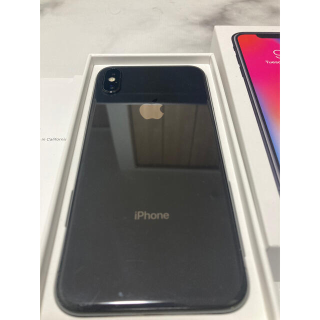 iPhone(アイフォーン)のiphone x SIMフリー本体　スペースグレイ64GB ジャンク品  スマホ/家電/カメラのスマートフォン/携帯電話(スマートフォン本体)の商品写真