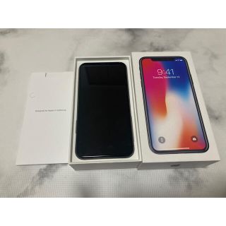 アイフォーン(iPhone)のiphone x SIMフリー本体　スペースグレイ64GB ジャンク品 (スマートフォン本体)