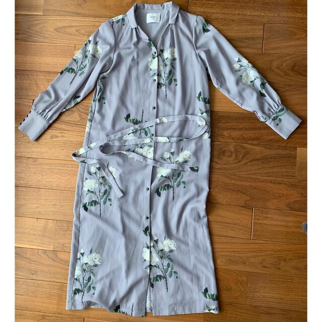 Ameri VINTAGE(アメリヴィンテージ)のAMERI POSIE SHIRT DRESS パープル レディースのワンピース(ロングワンピース/マキシワンピース)の商品写真