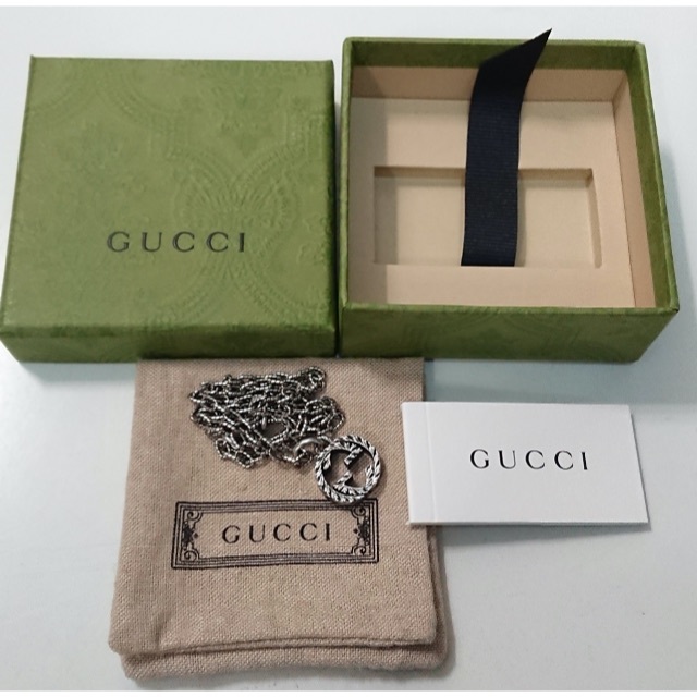 Gucci(グッチ)の★専用★2118 GUCCI 925 シルバー ネックレス インターロッキング メンズのアクセサリー(ネックレス)の商品写真