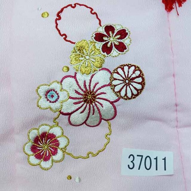 七五三 三歳 女児 被布着物フルセット 式部浪漫 伊達襟付き NO37011