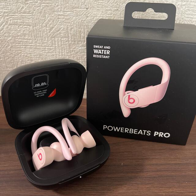 Beats by Dr Dre(ビーツバイドクタードレ)のPowerbeats Pro MXY72PA/A  【クラウドピンク】 スマホ/家電/カメラのオーディオ機器(ヘッドフォン/イヤフォン)の商品写真