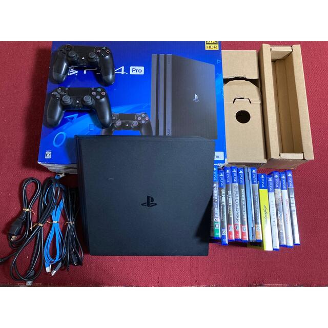 PlayStation4 Pro 1TB  ソフト×11本 さらにおまけ＋‪α