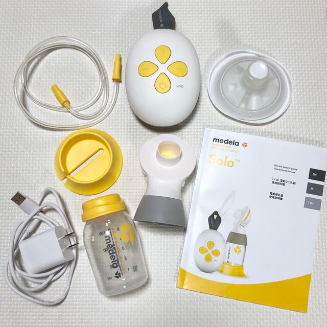 メデラ ソロ電動さく乳器 搾乳機 電動 シングルポンプ medela - 食事