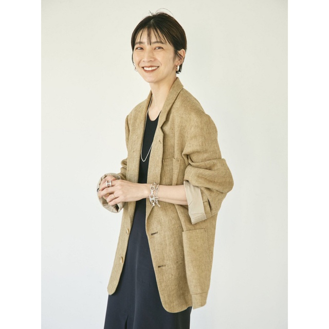 todayful Boyfriend Linen Jacketテーラードジャケット