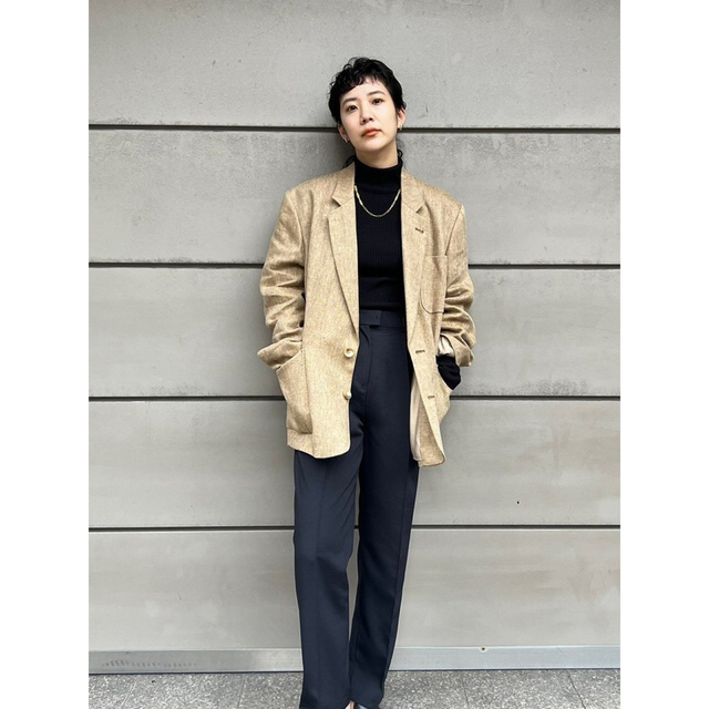 todayful boyfriend linen jacket - アウター