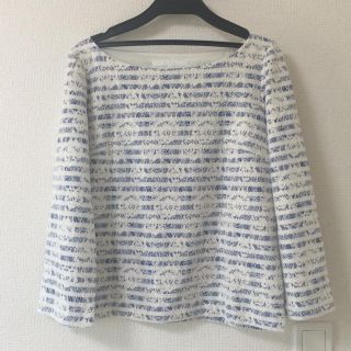 アナイ(ANAYI)の新品☆アナイ☆ANAYI☆レースボーダー七分袖カットソー(カットソー(長袖/七分))