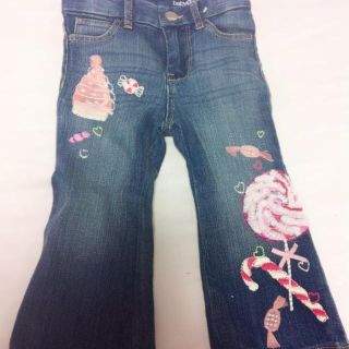 ギャップ(GAP)の値下げ！GAP スィーツ刺繍Gパン80(その他)