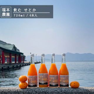 愛媛県産　飲む せとか　720ml*4本　福本農園　訳アリ　送料無料(ソフトドリンク)