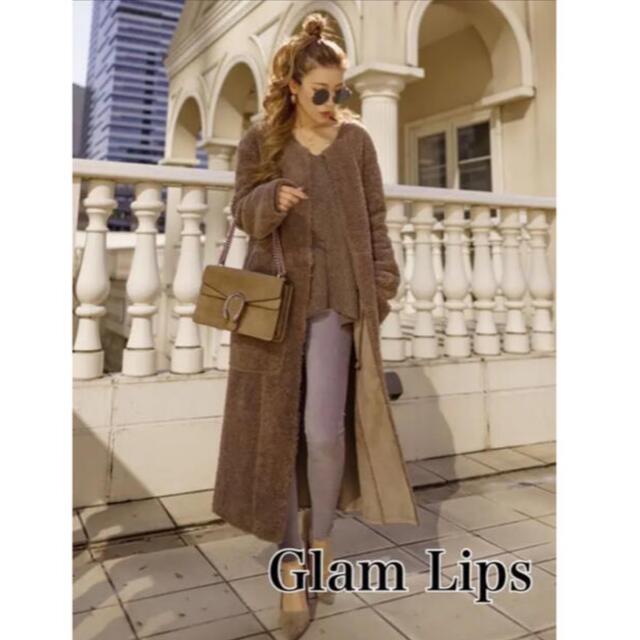 新品★Glam Lips リバーシブル ノーカラー ロングコート