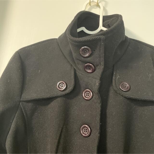 ROSE BUD(ローズバッド)のROSEBUDブラックロングコート レディースのジャケット/アウター(チェスターコート)の商品写真