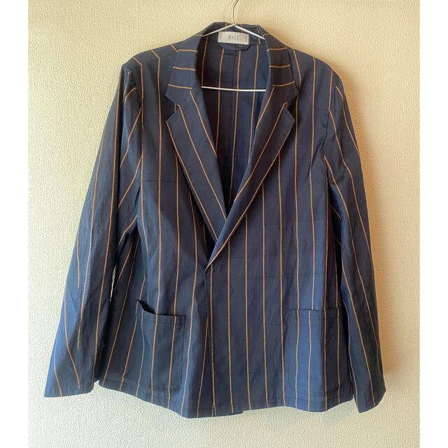 kiji DUPION SILK STRIPE SAMUE JACKET