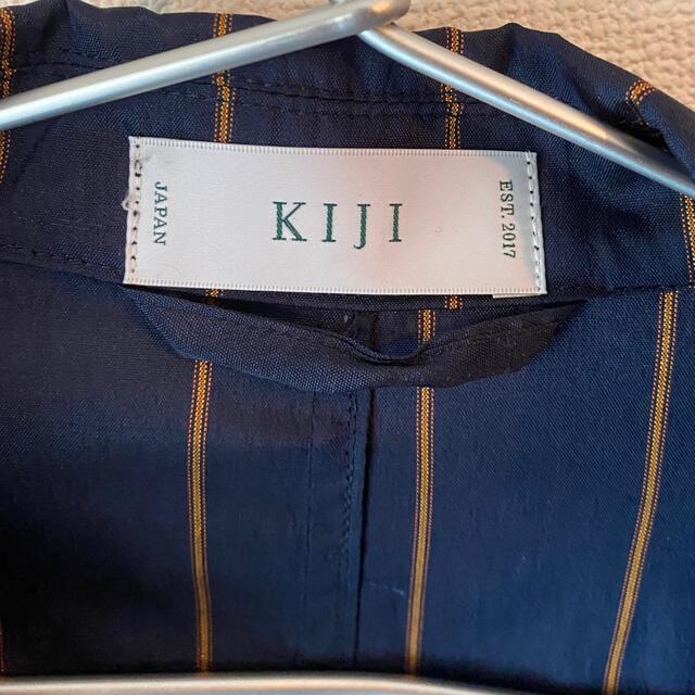 kiji DUPION SILK STRIPE SAMUE JACKET